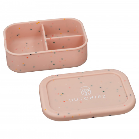 Siliconen Lunchbox - Misty Pink - Dots