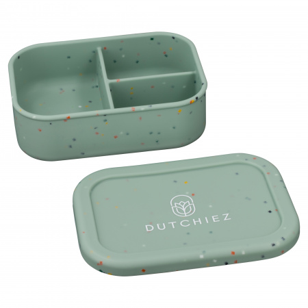 Siliconen Lunchbox - Mint Green - Dots