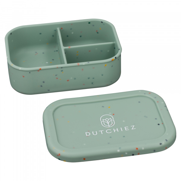 Siliconen Lunchbox - Mint Green - Dots
