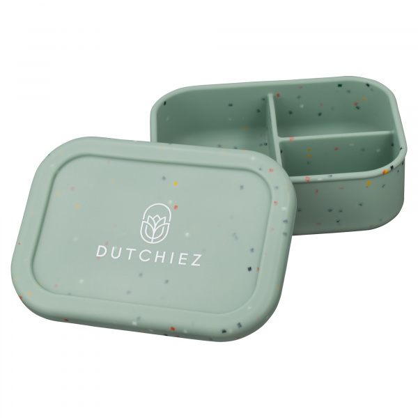 Siliconen Lunchbox - Mint Green - Dots