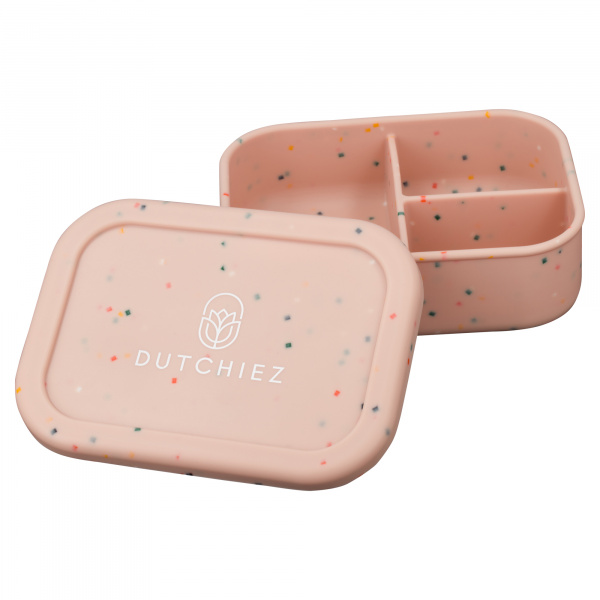 Siliconen Lunchbox - Misty Pink - Dots