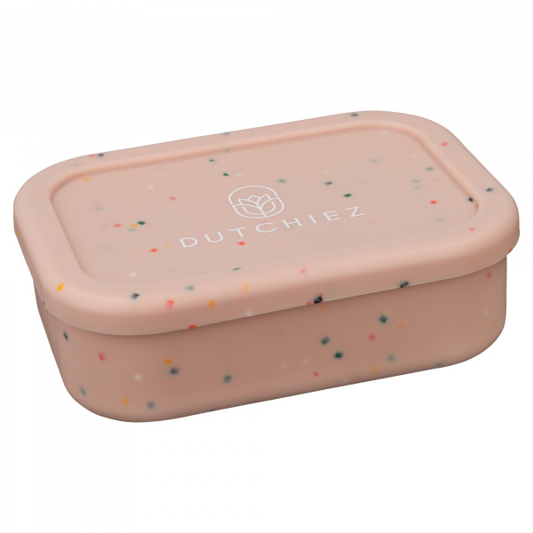 Siliconen Lunchbox - Misty Pink - Dots