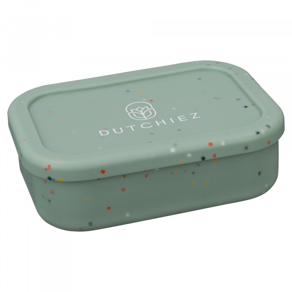 Siliconen Lunchbox - Mint Green - Dots