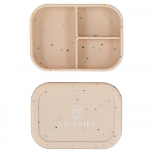 Siliconen Lunchbox - Ginger Beige - Dots