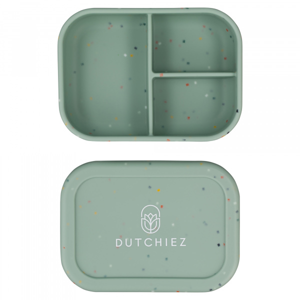 Siliconen Lunchbox - Mint Green - Dots