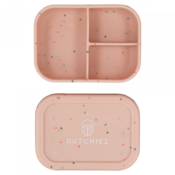 Siliconen Lunchbox - Misty Pink - Dots