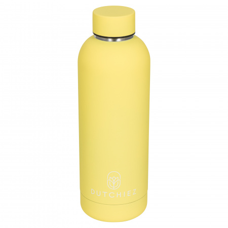 Drinkfles - Thermosfles - RVS - 500 ml - Pastel Yellow
