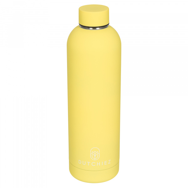 Drinkfles - Thermosfles - RVS - 750 ml - Pastel Yellow