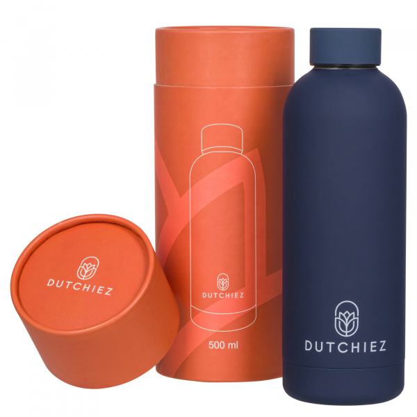 Drinkfles - Thermosfles - RVS - 500 ml - Navy Blue