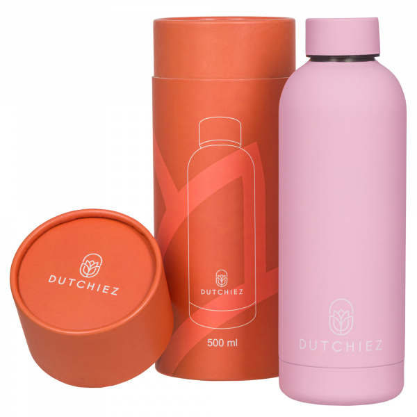 Drinkfles - Thermosfles - RVS - 500 ml - Pastel Pink