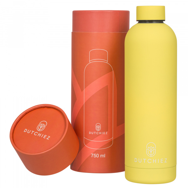 Drinkfles - Thermosfles - RVS - 750 ml - Pastel Yellow